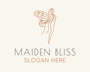 Maiden Spirit Wings logo design