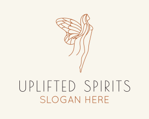 Maiden Spirit Wings logo design