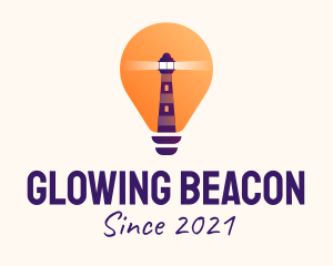 Lighthouse Light Bulb  logo design