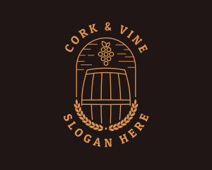 Grape Winery Alcohol logo design