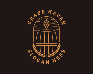 Grape Winery Alcohol logo design