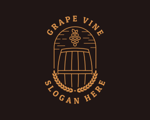 Grape Winery Alcohol logo design