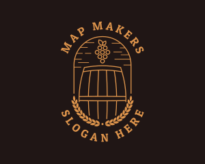 Grape Winery Alcohol logo design