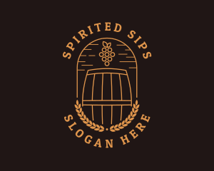 Grape Winery Alcohol logo design