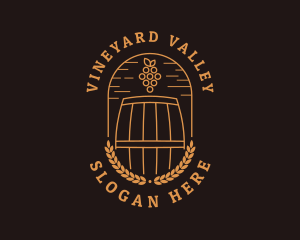 Grape Winery Alcohol logo design