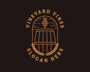 Grape Winery Alcohol logo design