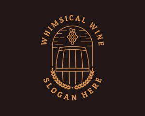 Grape Winery Alcohol logo design