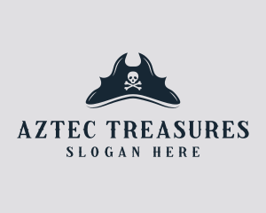 Skull Pirate Hat logo design