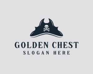 Skull Pirate Hat logo design