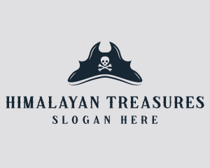 Skull Pirate Hat logo design