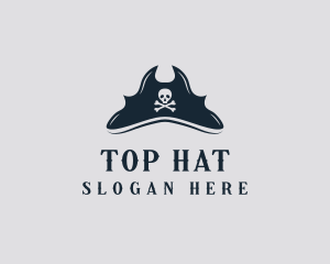 Skull Pirate Hat logo design