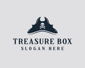 Skull Pirate Hat logo