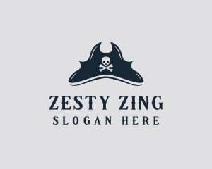 Skull Pirate Hat logo design