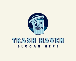 Garbage Trash Can logo design