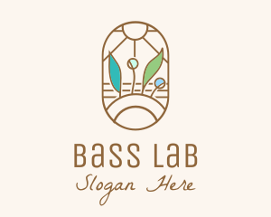 Organic Farm Stained Glass logo design