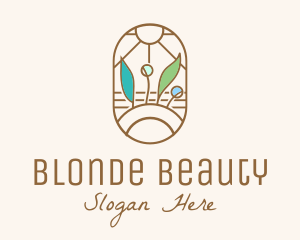 Organic Farm Stained Glass logo design