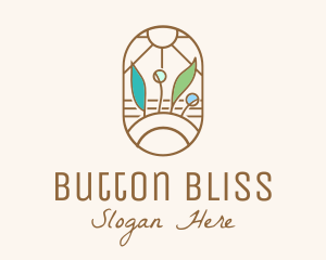 Organic Farm Stained Glass logo design