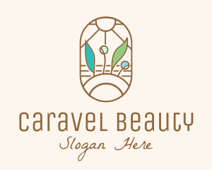 Organic Farm Stained Glass logo design