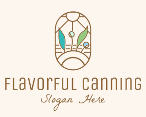 Organic Farm Stained Glass logo design