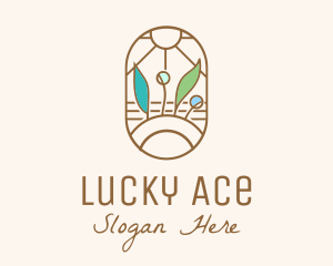 Organic Farm Stained Glass logo design