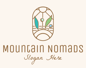 Organic Farm Stained Glass logo design