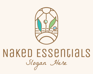 Organic Farm Stained Glass logo design