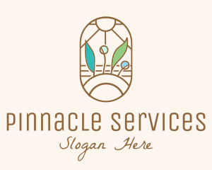 Organic Farm Stained Glass logo
