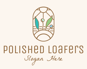 Organic Farm Stained Glass logo design