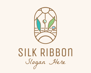 Organic Farm Stained Glass logo design