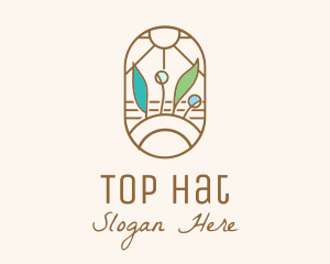 Organic Farm Stained Glass logo design