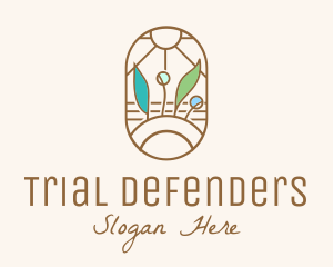 Organic Farm Stained Glass logo design