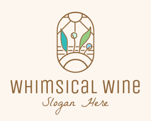 Organic Farm Stained Glass logo design