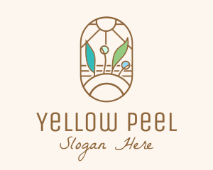 Organic Farm Stained Glass logo design