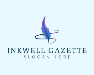 Quill Pen Feather logo