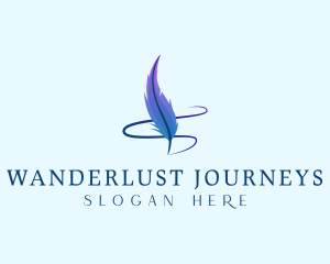 Quill Pen Feather logo