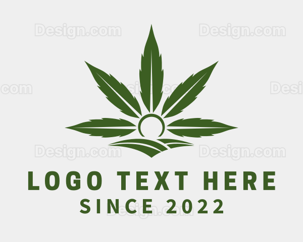 Organic Marijuana Farm Logo