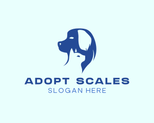 Dog Cat Pet Care logo design