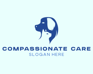 Dog Cat Pet Care logo design