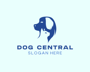 Dog Cat Pet Care logo design