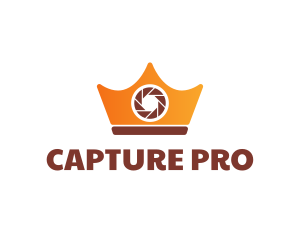 Camera Shutter Crown logo design