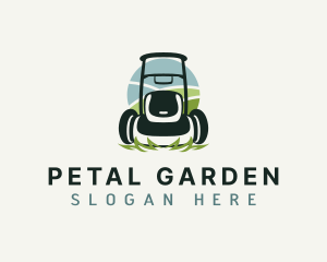 Landscaping Lawn Mower logo design