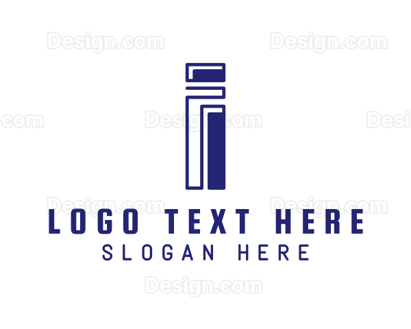 Modern Column Letter I Logo