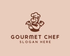 Dragon Chef Cook logo design