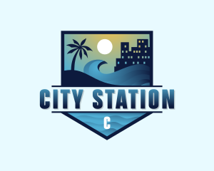 City Beach Getaway logo design