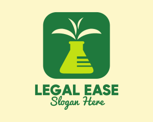 Test Tube Leaf Application Logo