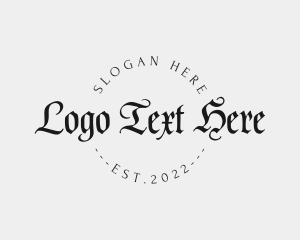 Gothic Tattoo  Artist logo design