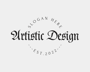 Gothic Tattoo  Artist logo design