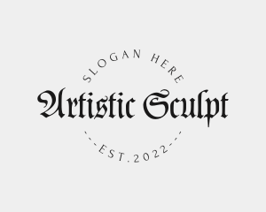 Gothic Tattoo  Artist logo design