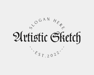 Gothic Tattoo  Artist logo design