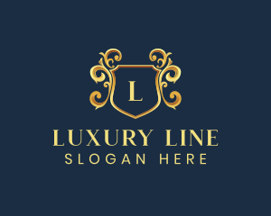  Luxury Crest Shield logo design